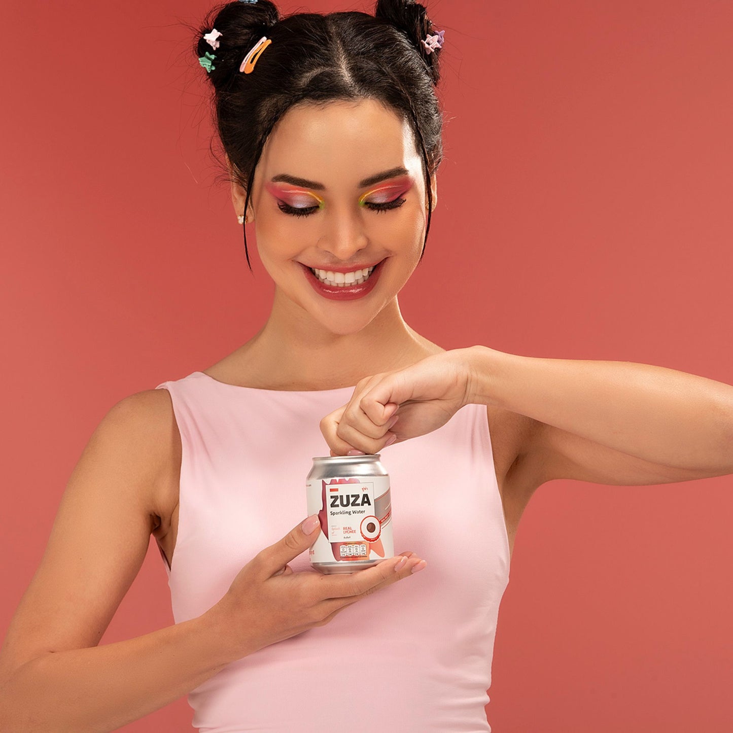 ZUZA Lychee Sparkling Water|12 Cans| Zero Sugar Drink with Real Thai Lychee Juice (No Artificial Sweeteners)