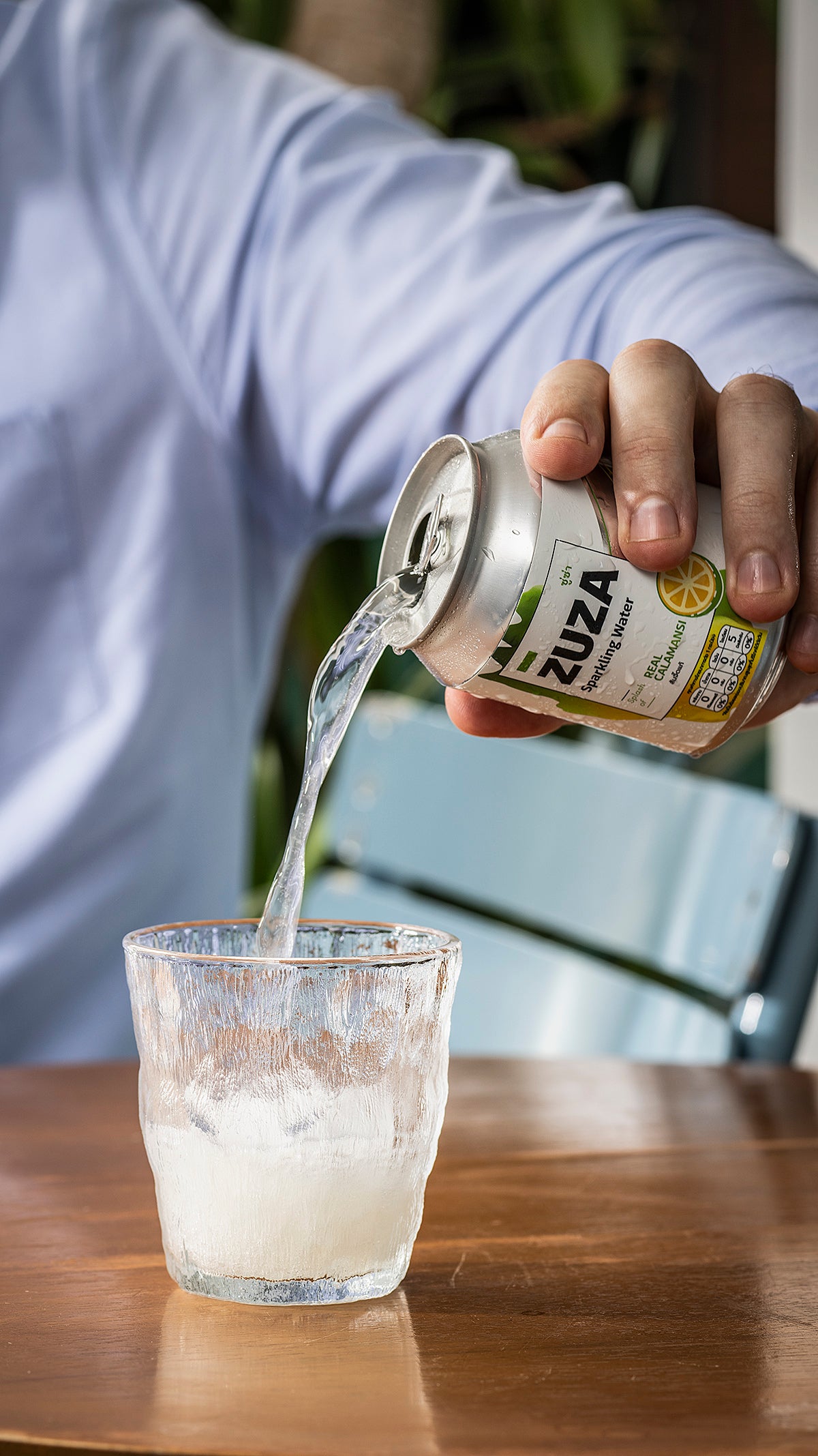 ZUZA Calamansi Sparkling Water | Real Thai Calamansi Juice, No Added Sugar | 12 Cans, 240ml